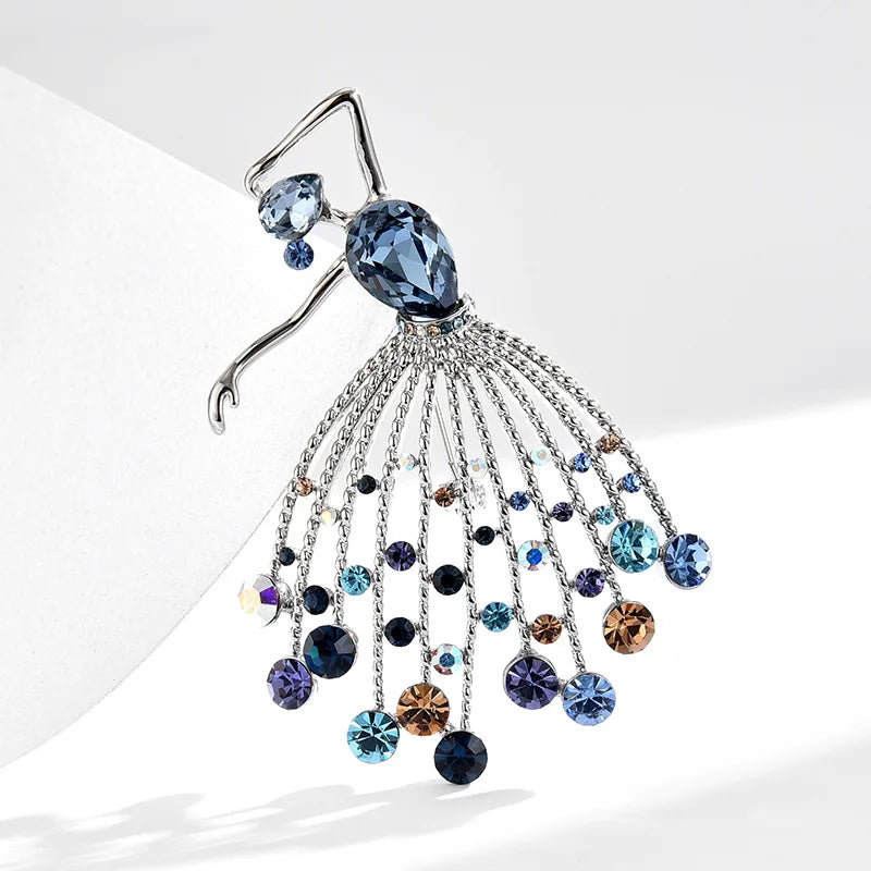 Broche Danseuse Élégante - Accessoire Vêtement Artistique