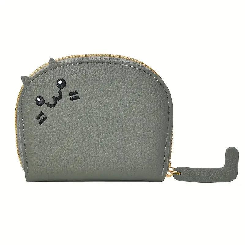 Portefeuille Femme Chat Cartoon Kawaii - Porte-Carte Multi-Emplacements Porte-Monnaie Cute ID Card Holder