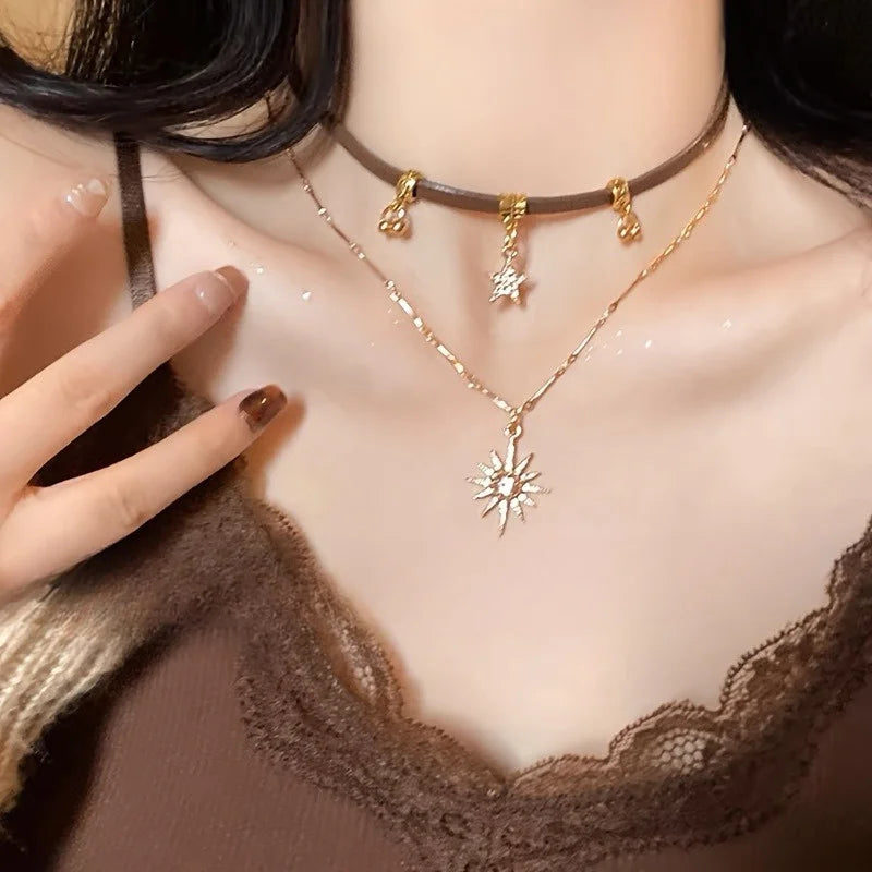 Collier Bohème Multicouche Perles – Pendentif Ethnique Rétro