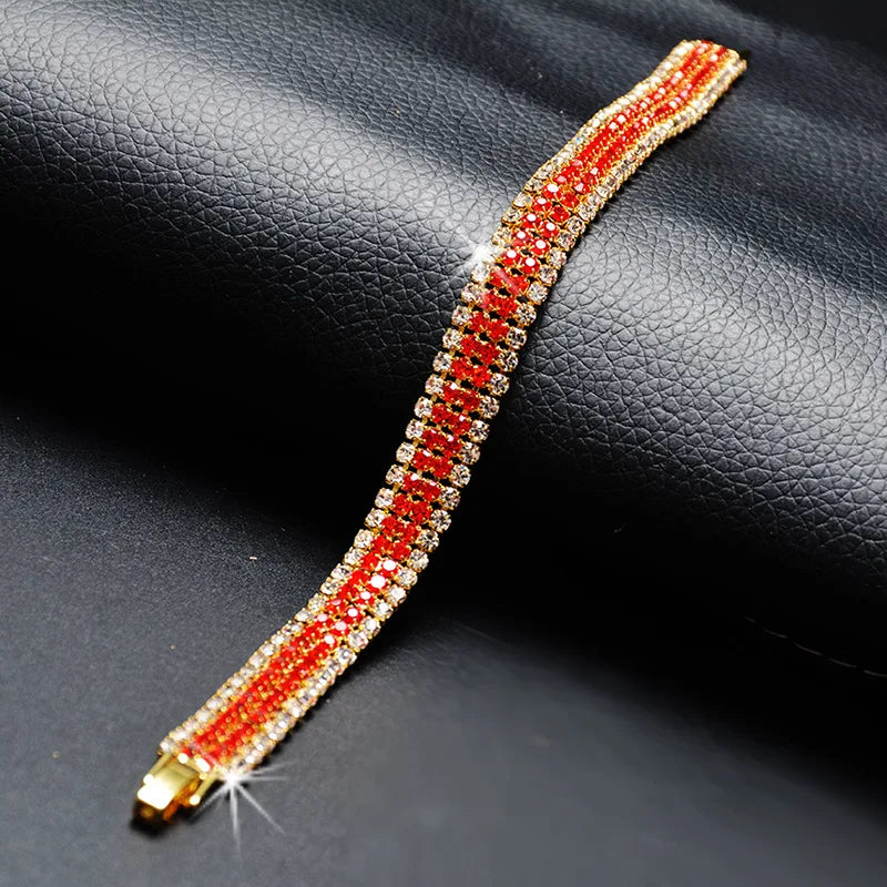 Bracelet Bohème Tressé Cristaux Zircon – Luxe Romain Unisexe