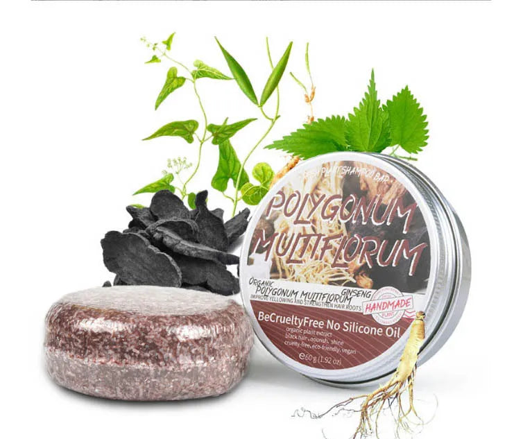 Savon Shampooing Gingembre Lavande & Polygonum - Saponifié à Froid Cheveux Soyeux