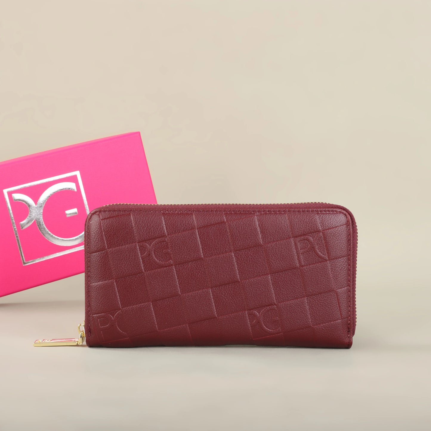 Portefeuille Femme Grande Capacité - Pochette Rectangulaire avec Zip pour Soirée
