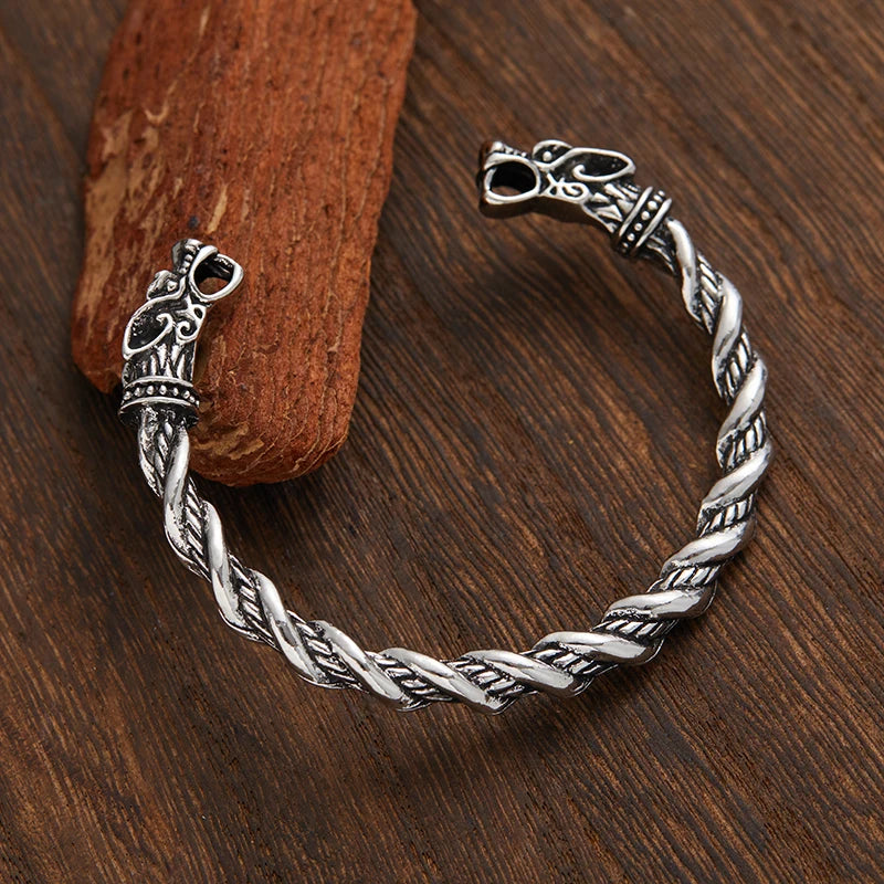 Bracelet Manchette Punk Homme – Alliage Zinc Style Viking, 8 Designs