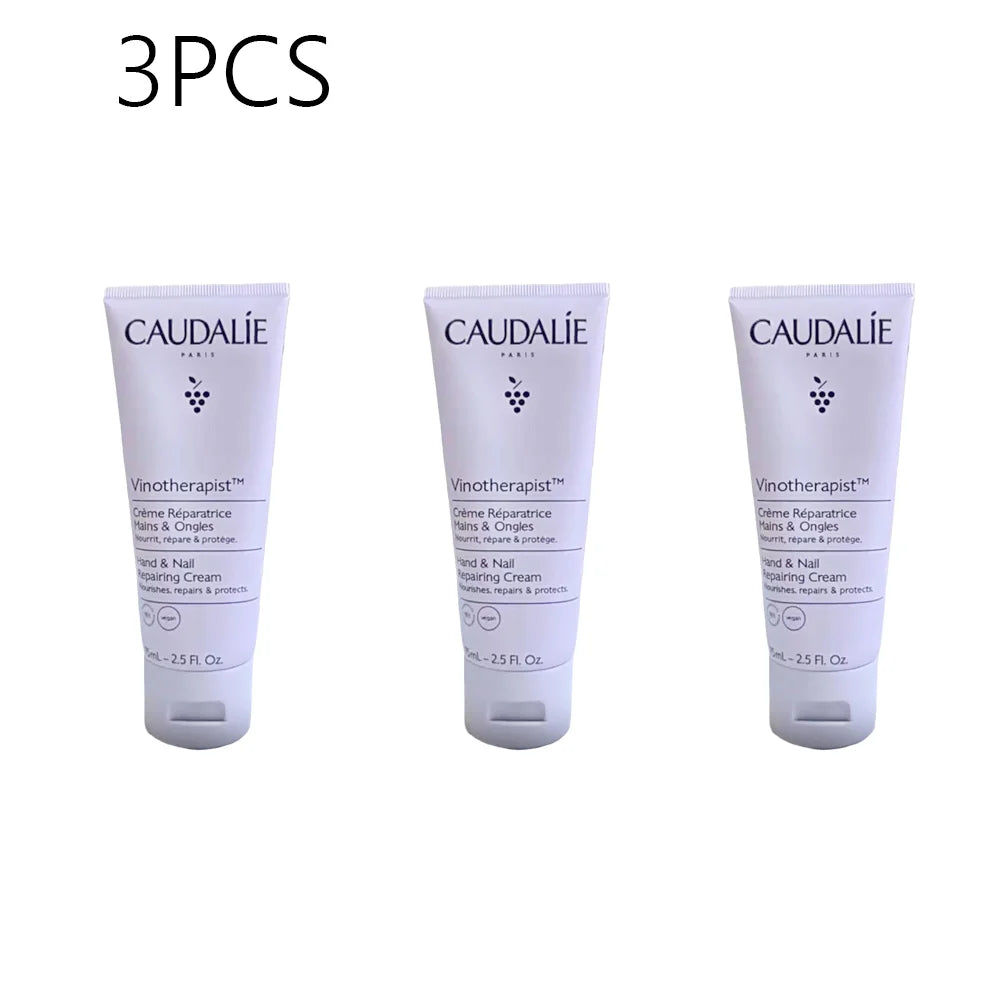 Crème Mains Pépins Raisin Caudalie Korea 75ml 5pcs - Hydratante Nourrissante Éclaircissante Élasticité Adoucissante