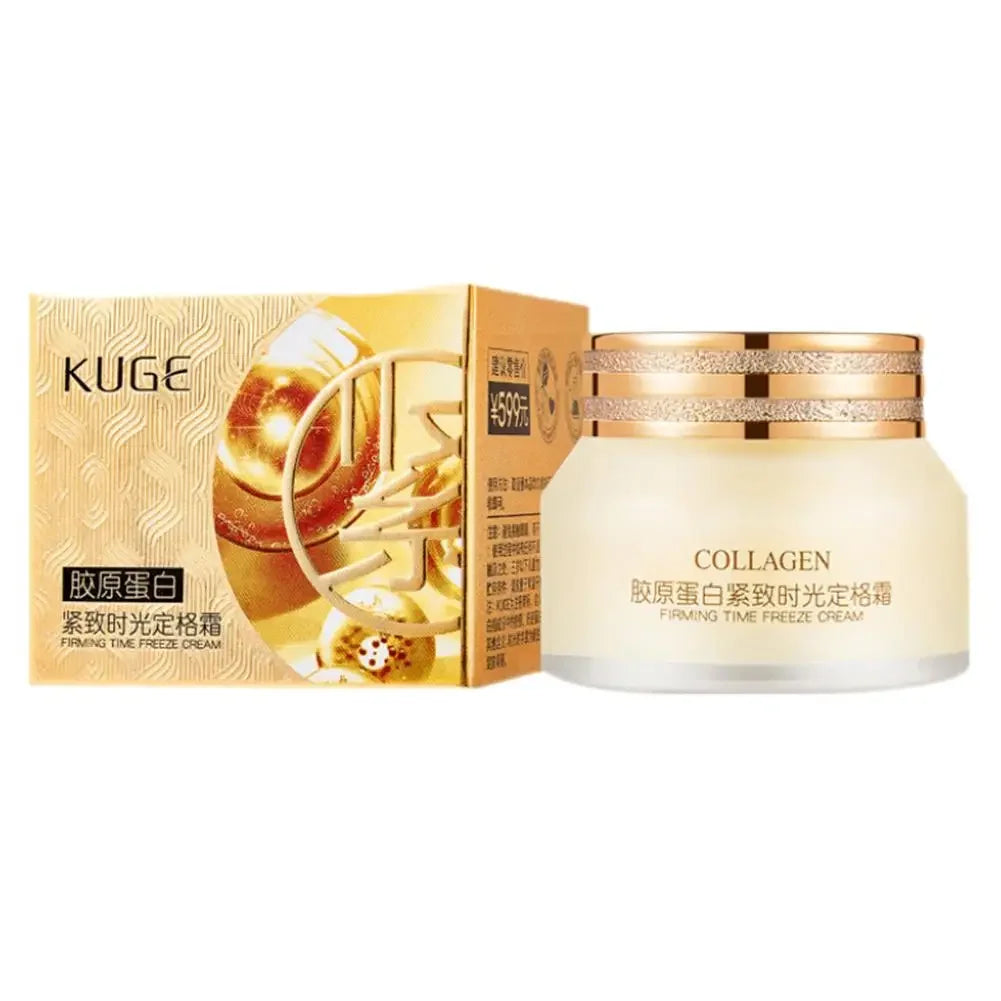 Crème Visage Collagène Lifting Raffermissante - Hydratante Illuminante Anti-Rides Ridules Éclaircissante