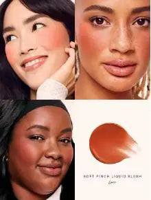Blush Liquide Rare Beauty Grace Faith - Fard Joues Effet Miroir Gloss Lèvres Teint Éclatant