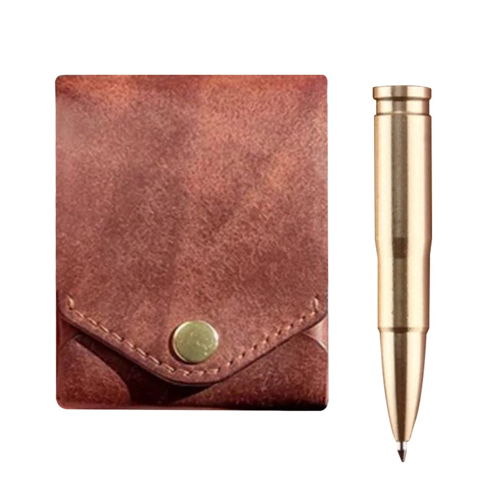 Portefeuille Compact Multifonction avec Emplacement Stylo - Porte-Carte Bifold Slim Cadeau Graduation