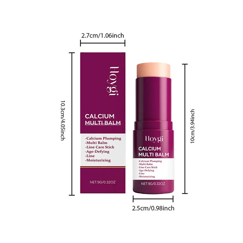 Baume Multi-Usages Calcium Volume 1pc - Stick Visage Yeux Collagène Hydratant Anti-Rides Pré-Maquillage K-Beauty