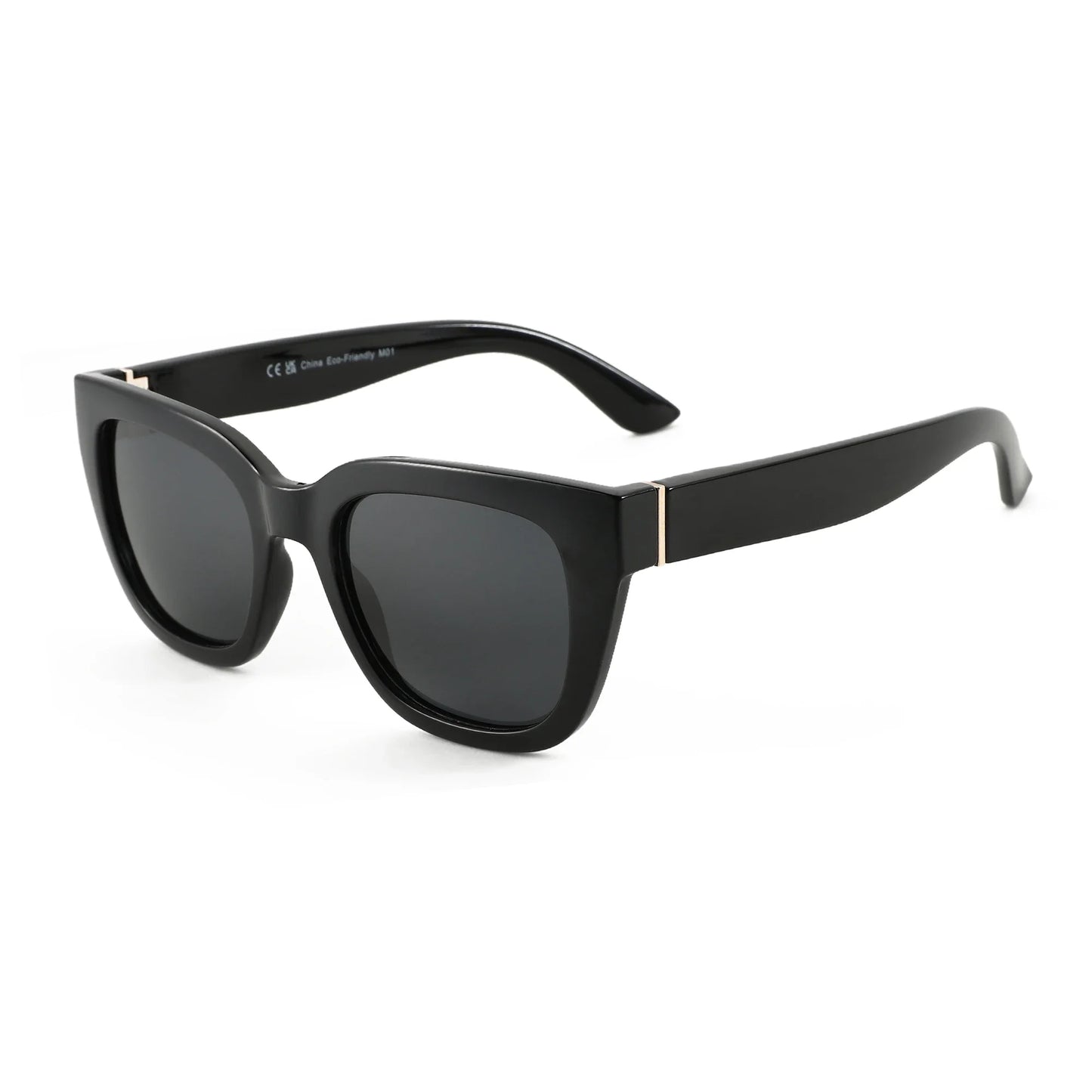 ZENOTTIC Lunettes de Soleil Carrées Polarisées Rétro — UV400, Femme
