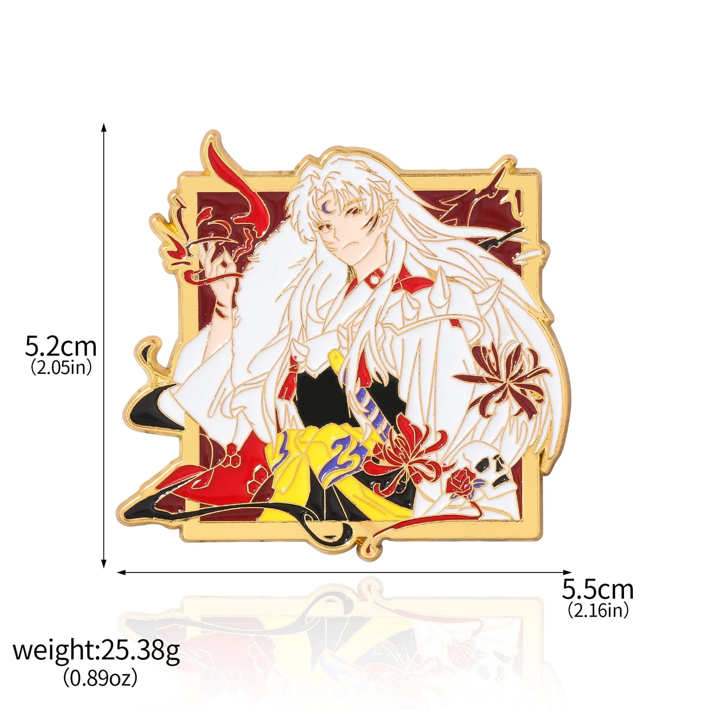 Pin's Émaillé Inuyasha Sesshoumaru – Broche Badge Décoration Unisexe