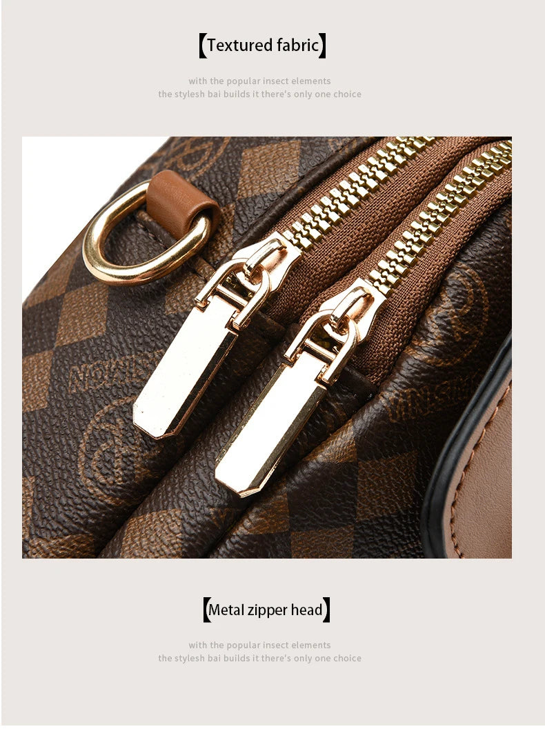 Sac Bandoulière Femme Multi-Poches Crossbody Luxe - Petit Sac Épaule Pratique Shopping Quotidien