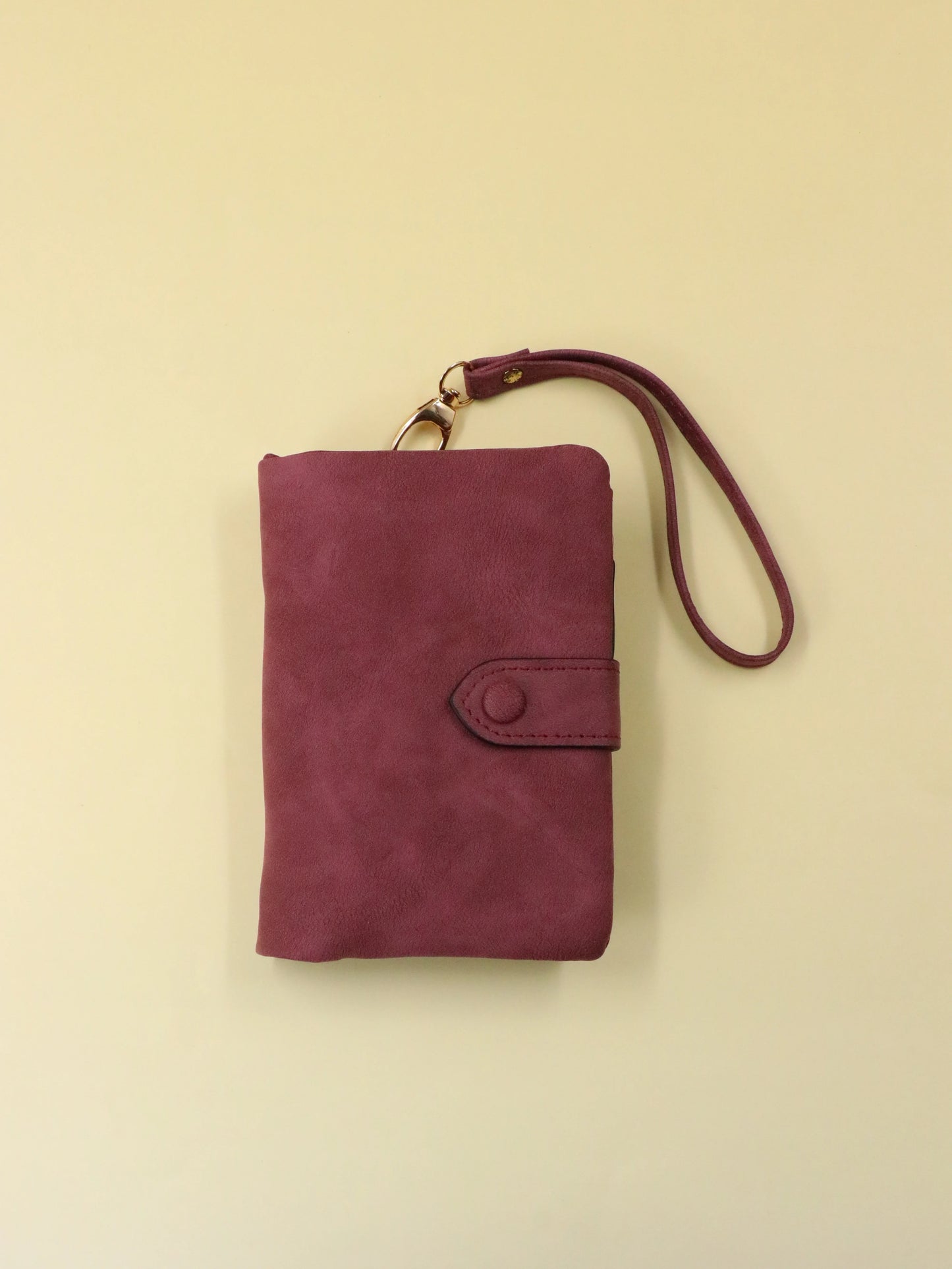 Portefeuille Femme Personnalisé Lettres Nom - Porte-Monnaie Bracelet Customisé Mat Grande Capacité
