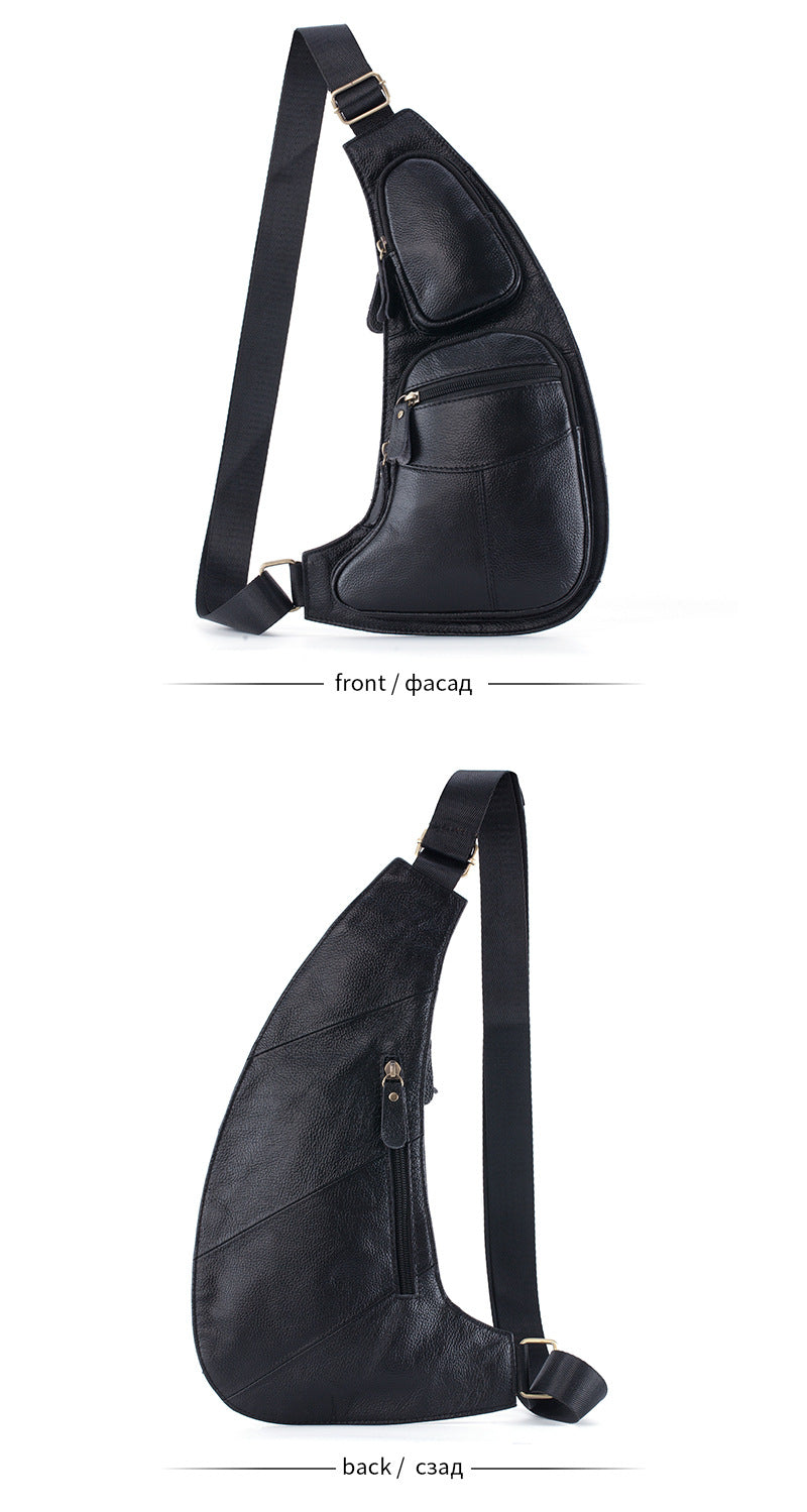 Sac Bandoulière en Cuir Véritable – Style Vintage Homme, Port Croisé & Épaule