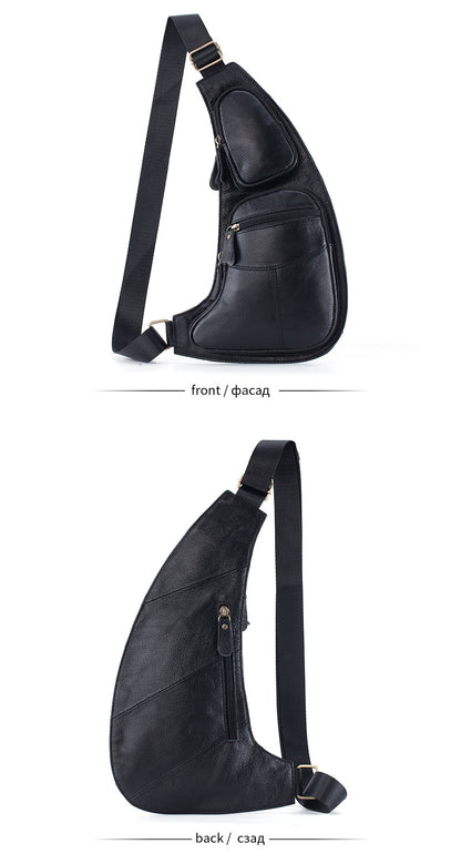 Sac Bandoulière en Cuir Véritable – Style Vintage Homme, Port Croisé & Épaule