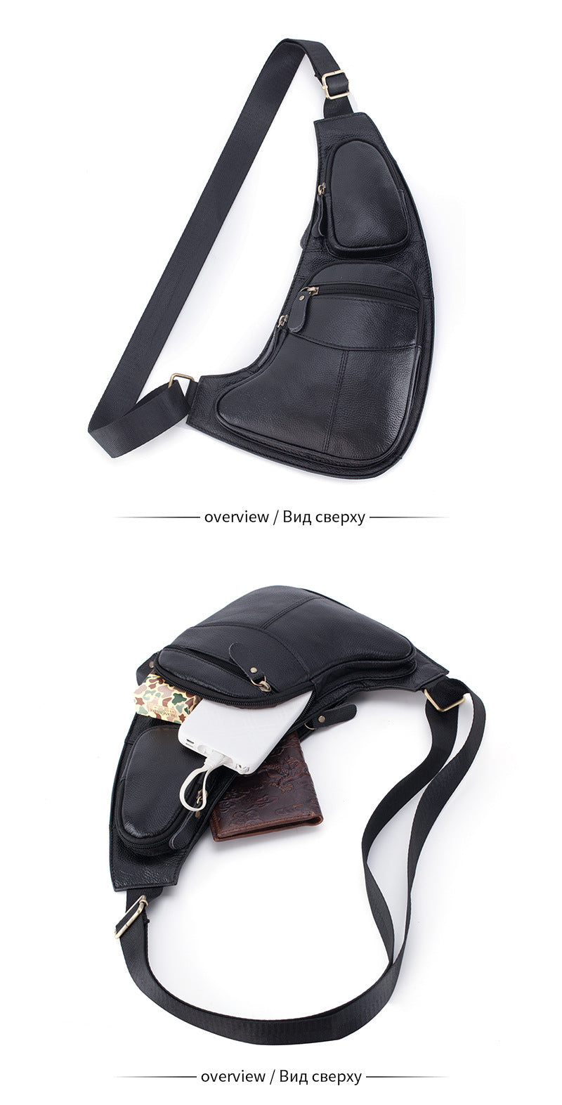 Sac Bandoulière en Cuir Véritable – Style Vintage Homme, Port Croisé & Épaule