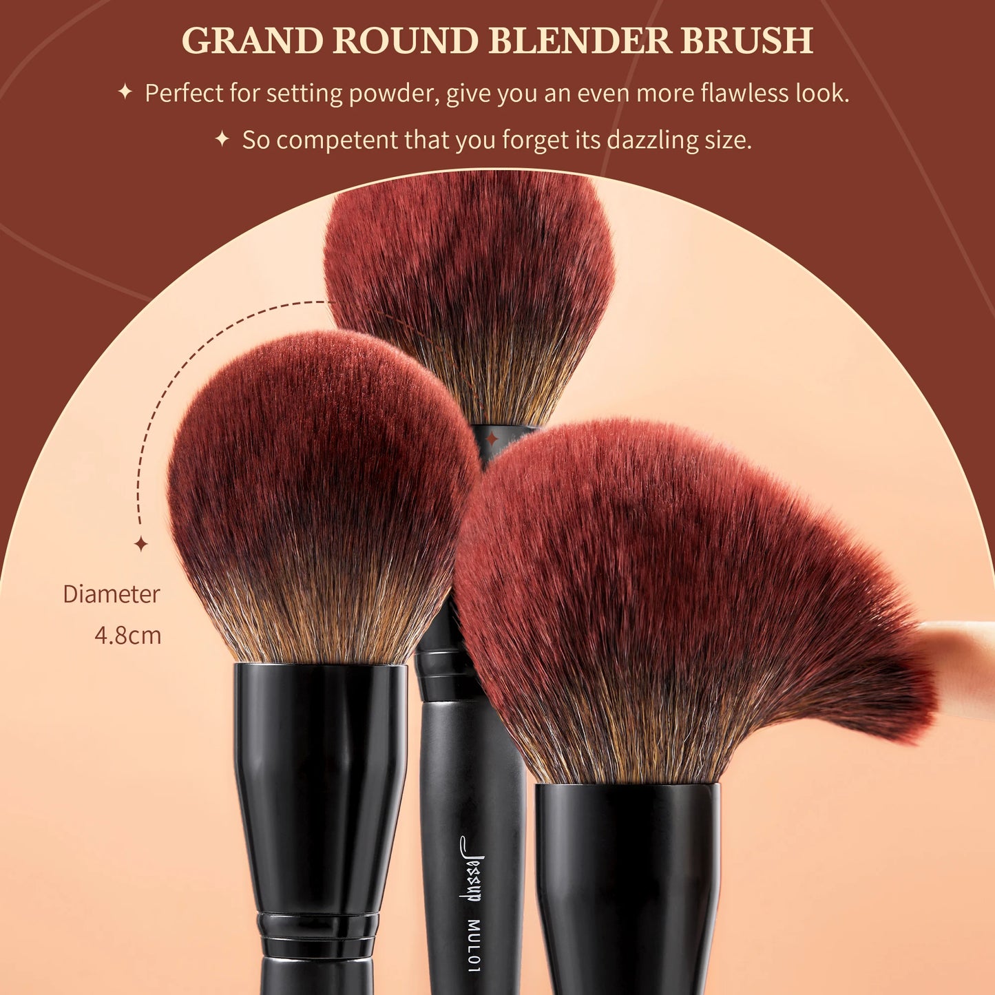Set Pinceaux Maquillage Jessup 21pcs Premium - Bois Naturel Poils Synthétiques Professionnels