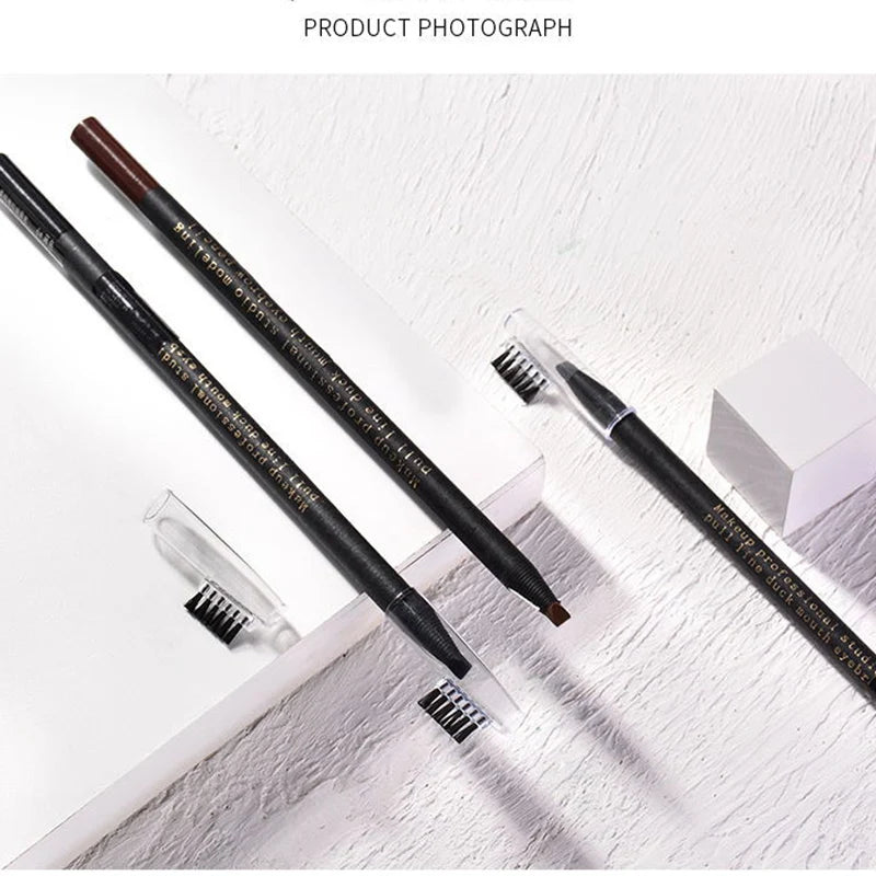 Set 12 Crayons Sourcils Waterproof Longue Tenue HaoZhuang - Eyebrow Pencil Tattoo Naturel Maquillage Professionnel
