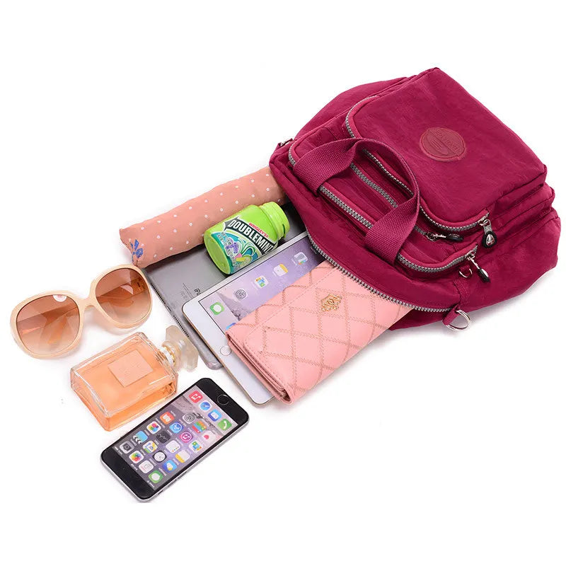 Sac Messenger Femme 3 Fermetures Éclair - Crossbody Designer Organisé