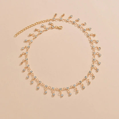 Collier Choker Cristal Goutte – Pendentif Strass Élégant