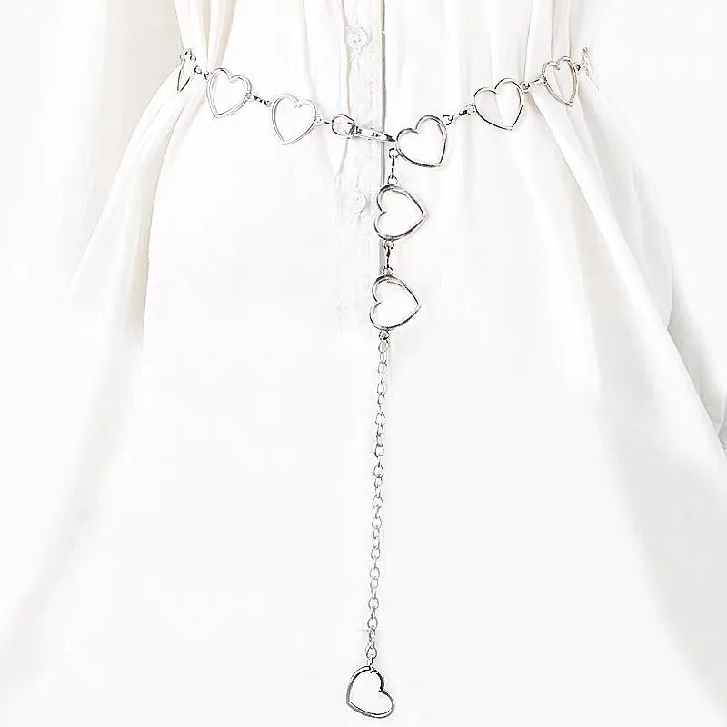 Chaîne de Taille Corps Cœur Minimaliste – Bijou Ventre Bohème Été Plage Femme