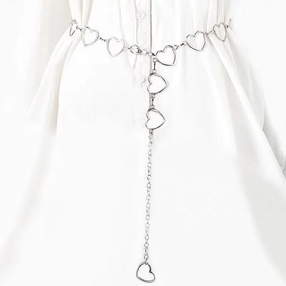 Chaîne de Taille Corps Cœur Minimaliste – Bijou Ventre Bohème Été Plage Femme