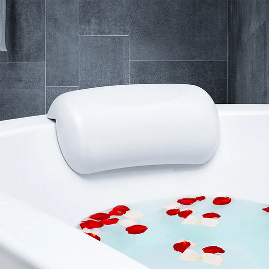 Oreiller de Bain Spa Antidérapant - Appui-Tête Confort avec Ventouses pour Baignoire