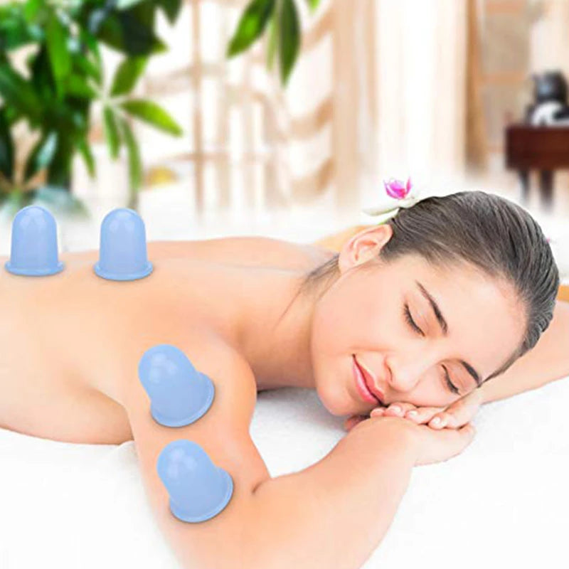 Ventouses Anti-Cellulite Silicone VOGUISH - Massage Cupping Minceur Corps Drainage Lymphatique