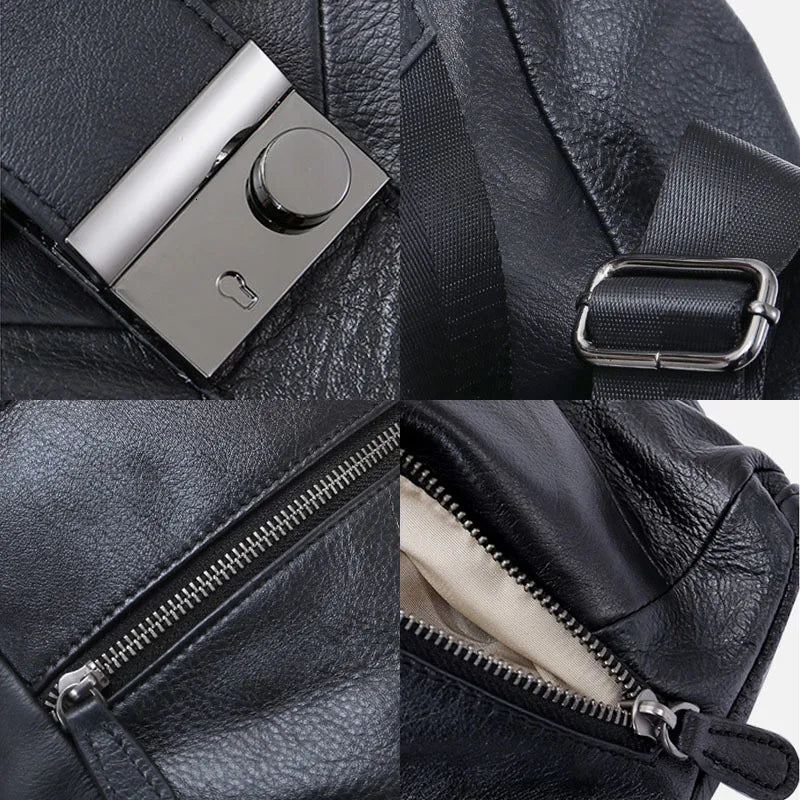 Sac à Dos Femme Cuir Anti-Vol Grande Capacité - Voyage École Quotidien