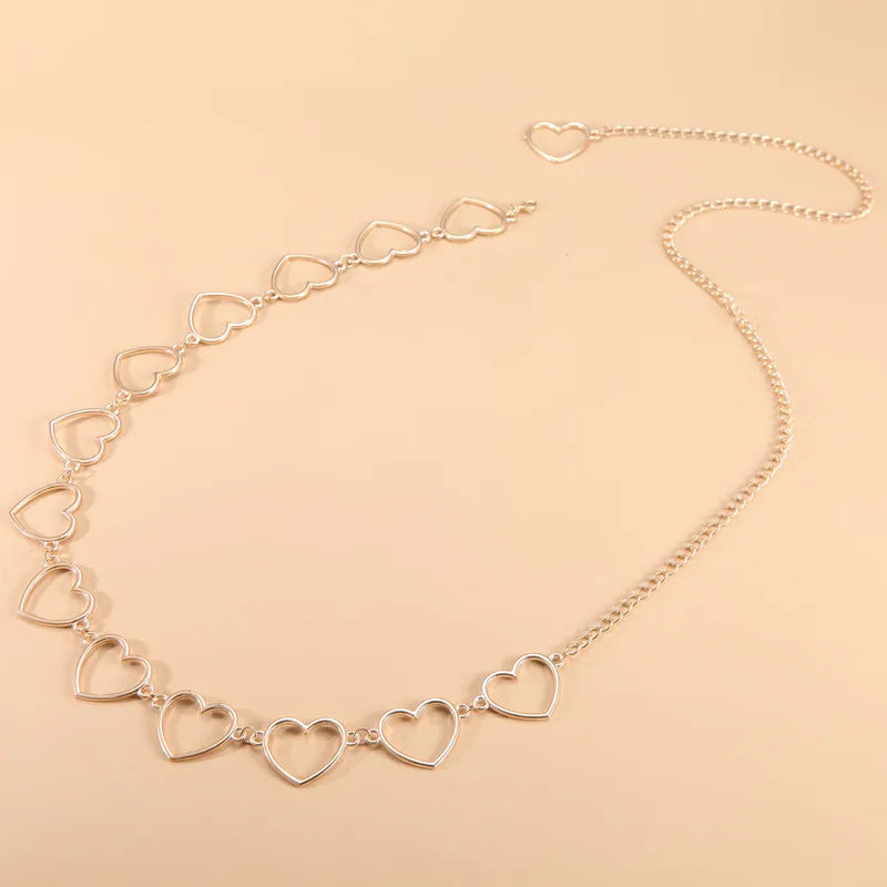 Chaîne de Taille Corps Cœur Minimaliste – Bijou Ventre Bohème Été Plage Femme