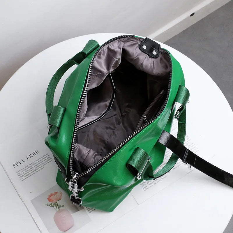 Sac à Main Femme Cuir Rivets Fashion 2025 - Messenger Casual Grand
