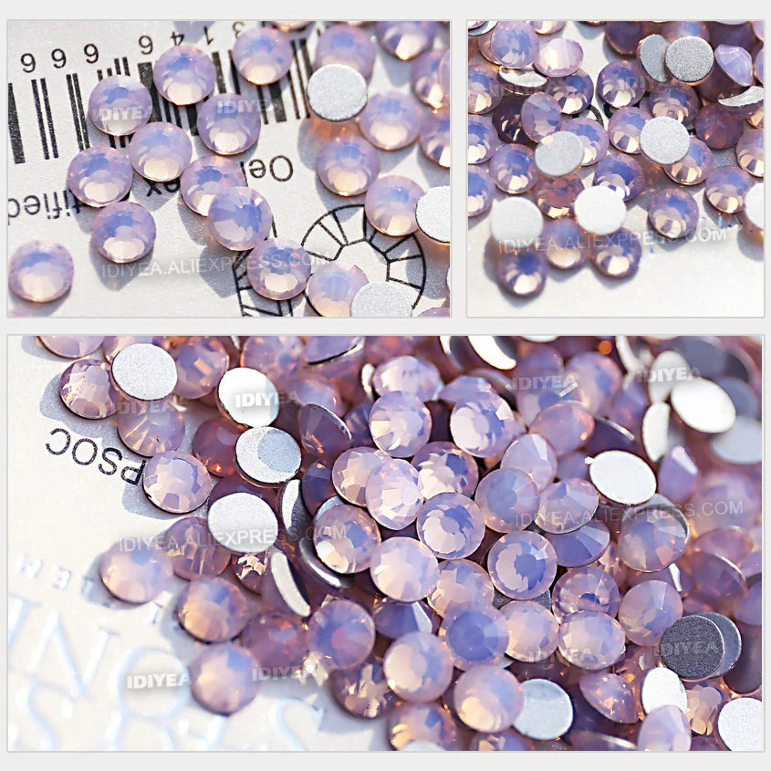 Strass Cristaux Ongles SS3 1440pcs Blanc Opal - Pierres Nail Art 3D Mariage Manucure