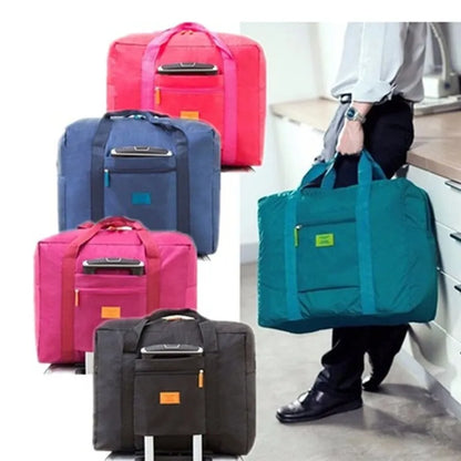 Sac Voyage Pliable Multifonctionnel - Bagage Portable Épaule Rangement