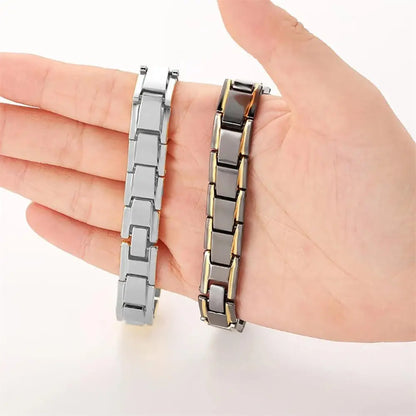 Bracelet Cuivre Double Magnétique Homme – Soulagement Arthrite Style Business