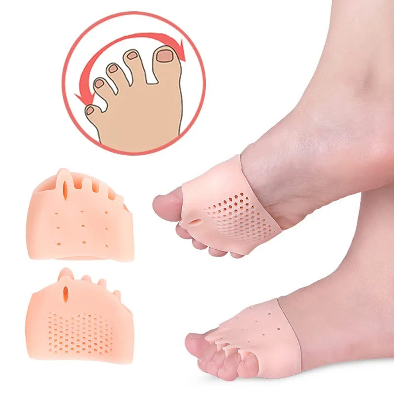 Séparateur Orteils Hallux Valgus - Correcteur Oignon Pied Orthopédique Silicone 2pcs
