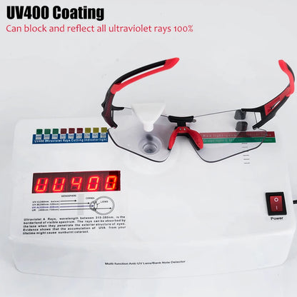 Lunettes Cyclisme Photochromiques ROCKBROS UV400 - Lunettes Vélo Sport Protection VTT Route Homme