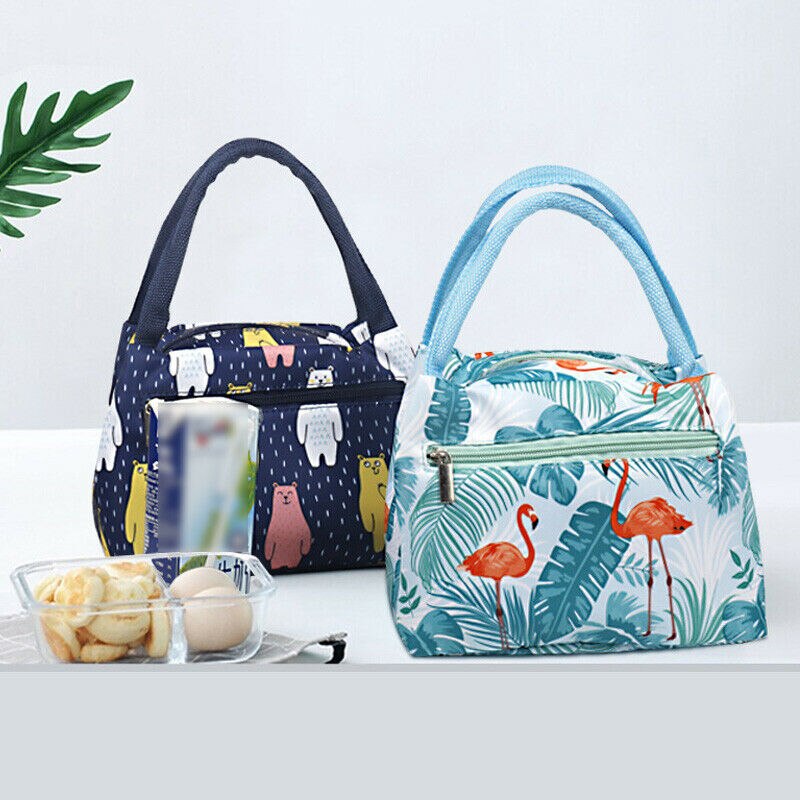 Sac à Lunch Isotherme en Toile - Sac Repas Portable Grande Capacité