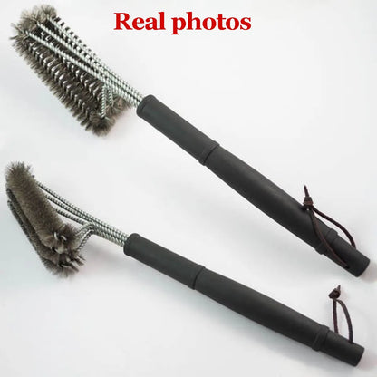 Brosse Nettoyage BBQ 18 Pouces 3-en-1 Acier Inoxydable - Grill Barbecue Outil Accessoire Grattoir