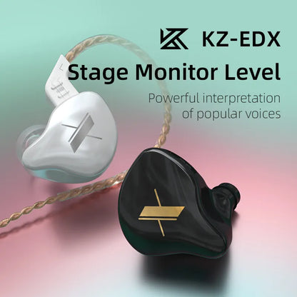Écouteurs KZ EDX Pro HIFI In-Ear Monitor - Casque Audio Sport Filaire Haute Qualité