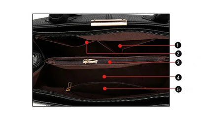 Sac à Main Femme Cuir Luxe Designer - Grande Capacité Bandoulière Élégant