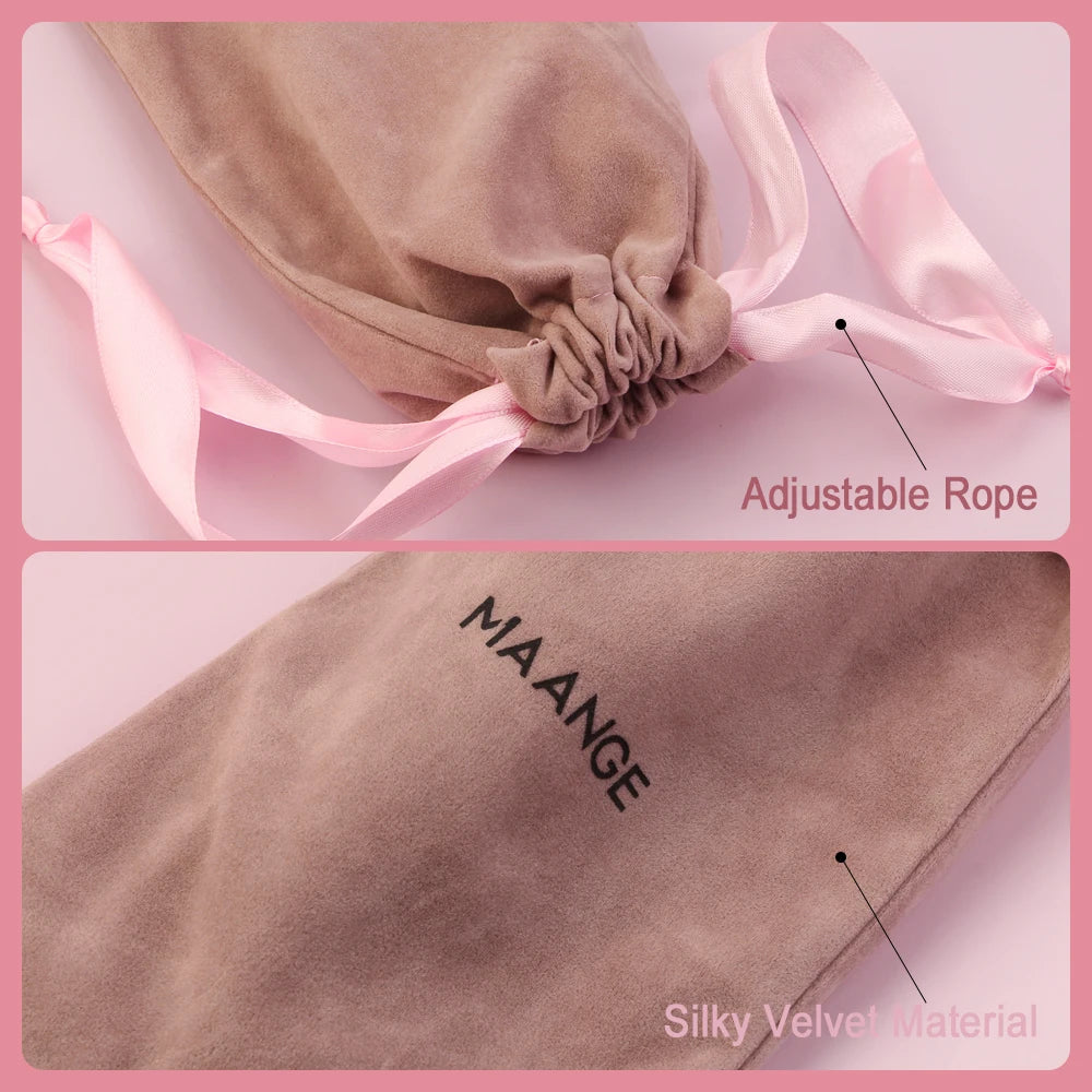 Set Pinceaux Maquillage MAANGE Pro 4/13 Pièces avec Sac - Fond Teint Fard Paupières Eyeliner Cils Professionnel