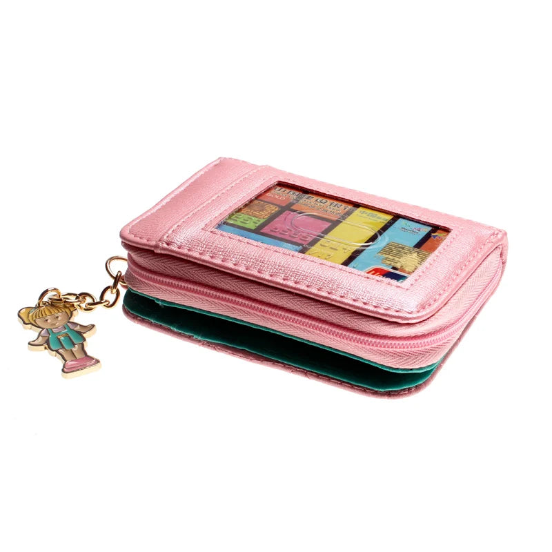 Portefeuille Matelassé Rose Femme - Porte-Monnaie Élégant avec Compartiments Cartes et Pièces