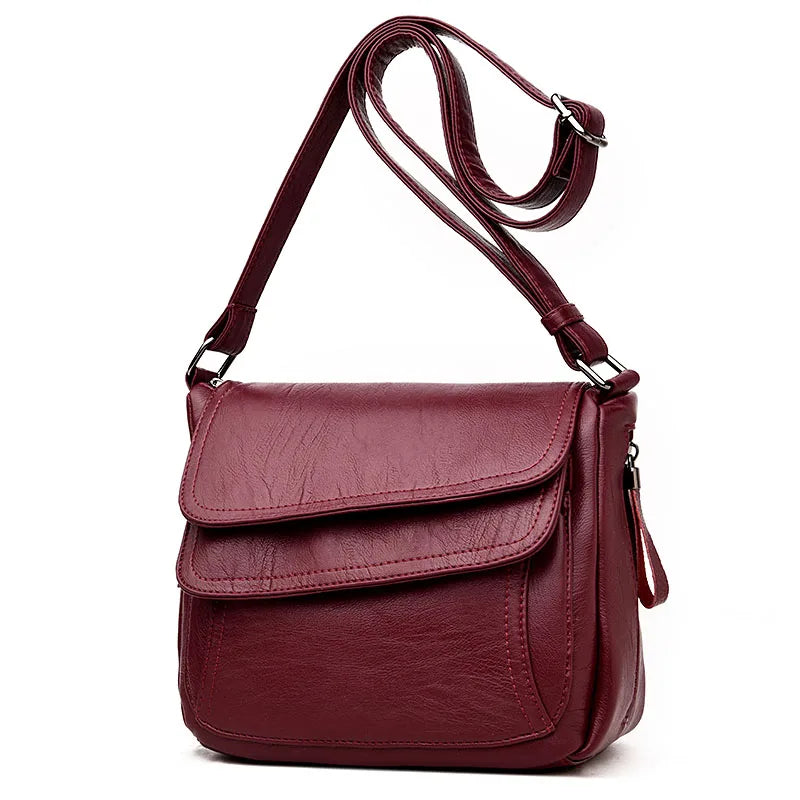 Sac Bandoulière Femme Cuir PU Luxe Designer - Messenger Crossbody Grande Capacité 2026