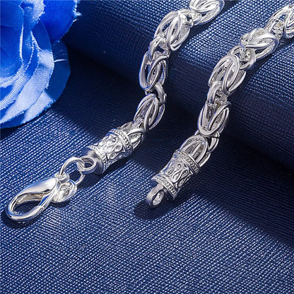 Bracelet Chaîne Argent Sterling 925 — Élégant et Minimaliste, 20 Coloris