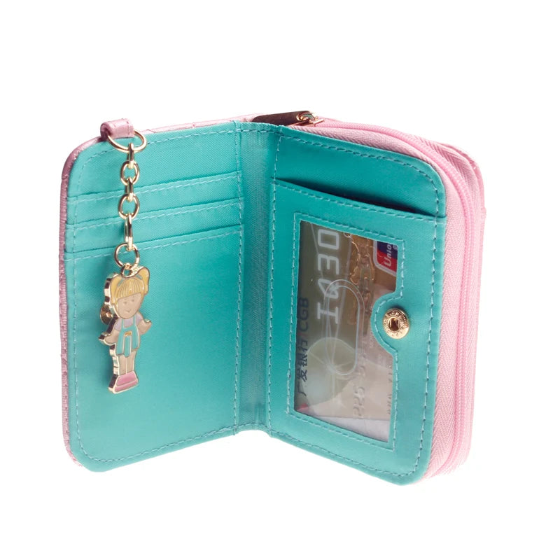 Portefeuille Matelassé Rose Femme - Porte-Monnaie Élégant avec Compartiments Cartes et Pièces
