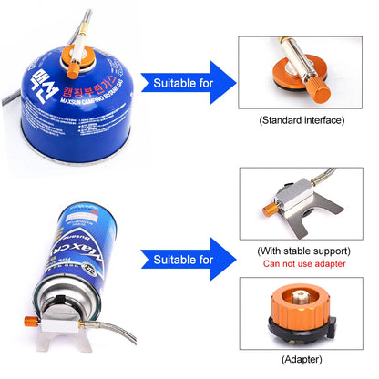 Réchaud Gaz Camping Widesea Coupe-Vent - Brûleur Outdoor Survie Randonnée Portable