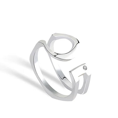 Bague Statement Double Croix X Argent – Alliance Classique Femme
