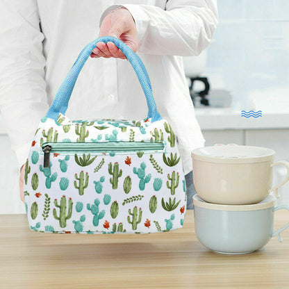 Sac à Lunch Isotherme en Toile - Sac Repas Portable Grande Capacité