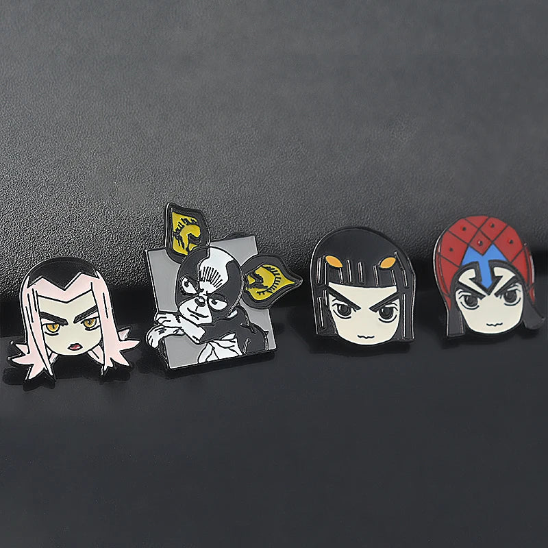 Broche Badge JoJo's Bizarre Adventure Chapeau Kujo Jotaro – Pin's Métal Anime Cosplay Unisexe
