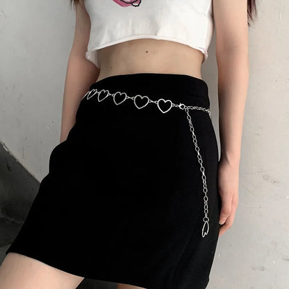 Chaîne de Taille Corps Cœur Minimaliste – Bijou Ventre Bohème Été Plage Femme