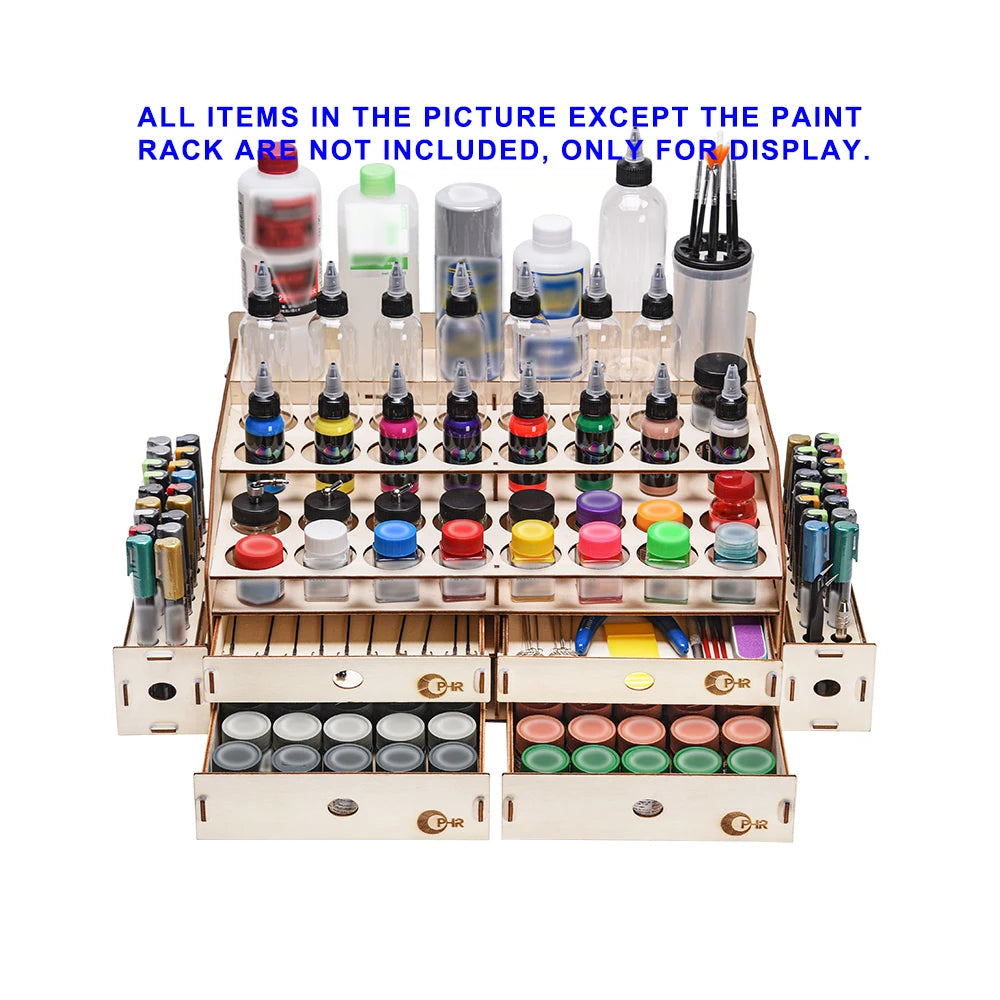 Support Rangement Bois OPHIR MG062 - Organisateur Peintures Acryliques Marqueurs Atelier Art